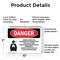 Signmission Carbon Dioxide Gas Discharge Danger Sign, Plastic, 10in W x 7in L, 2PK OS-2PACK-DS-P-710-L-2412 - alternate 3